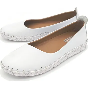 Dámské baleríny Dámské kožené baleríny 24399 Urban Ladies bílá Barva: Bílá, Velikost: 41