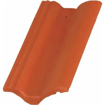 Střešní krytina Taška poloviční betonová Danubia Inova – cihlově červená