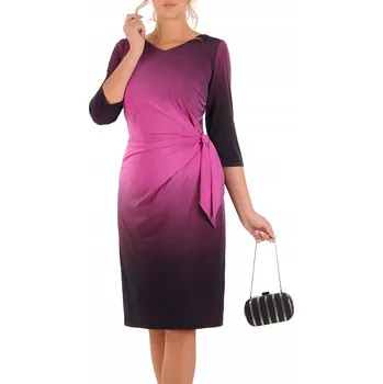 Dámské šaty Klasické midi koktejlové šaty Carla Moreno velikost 44