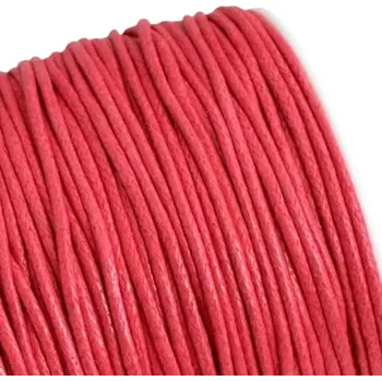 Bavlněná šňůrka 1,5mm červená - 5 m