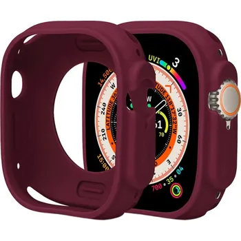 Ochranné silikonové pouzdro pro Apple Watch Ultra 49mm - vínové