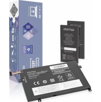 Mitsu Baterie 01AV411 pro Lenovo ThinkPad E470 E475 3650 mAh (40 Wh) 10,95V