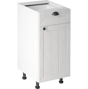 Kuchyňská skříňka Nábytek PEGAS s.r.o. Kuchyňská dolní skřínka - PROWANSJA D40S1 - Pravá, Bílá/Borovice Andersen