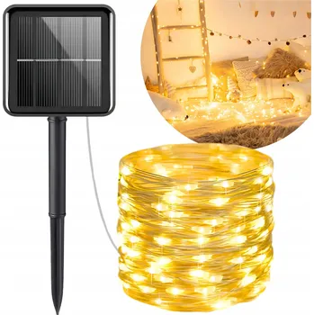 Venkovní osvětlení Světelný řetěz Blixtar 220 cm solární, čirá