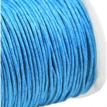Bavlněná šňůrka 1 mm modrá - 5 m