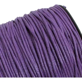 Bavlněná šňůrka 1,5mm tmavě fialová - 1 m
