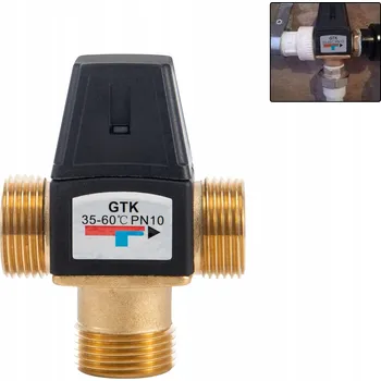 Ventil TERMOSTATICKÝ SMĚŠOVACÍ VENTIL 3/4 palce TŘÍCESTNÝ DN20 G3/4"