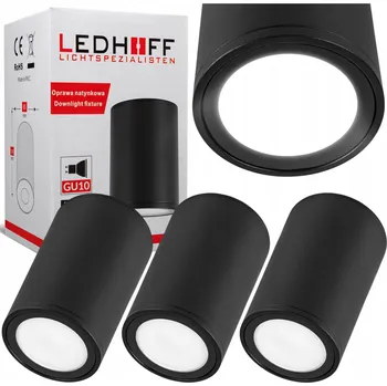 Bodové svítidlo Bodové kulatý svítidlo Ledhoff černé