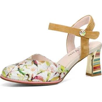 Dámské lodičky Laura Vita dámské kožené lodičky - vícebarevné