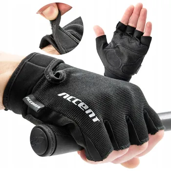 Cyklistické rukavice Cyklistické rukavice Accent L černé