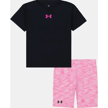 Under Armour Dívčí set UA TWIST BIKE SHORT SET-BLK UASII0PR-001 Černá 118-127