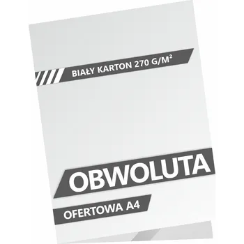 Prezentační složka obwoluta na dokumenty A4 biała z paskiem