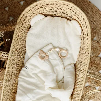 Povlečení Povlečení do kočárku pro Gondoli do kolébky Komplet 100% Bavlna 50x75 cm Natural