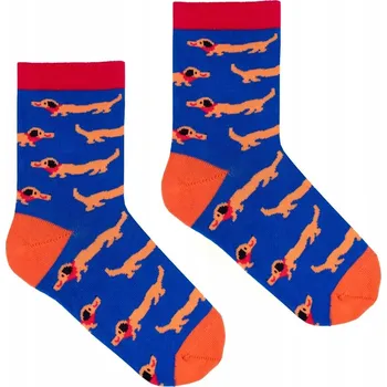 Dámské ponožky Dětské bavlněné Ponožky Jezevčíci velikost 26-30