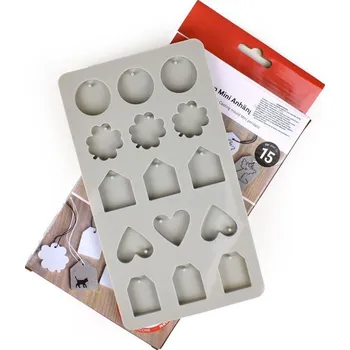 Forma na odlévání Silikonová odlévací forma, mini přívěsky, 5 motivů