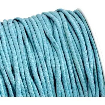 Bavlněná šňůrka 1,5mm tyrkysová - 1 m
