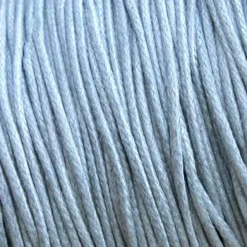 Bavlněná šňůrka 1 mm šedá - 1 m