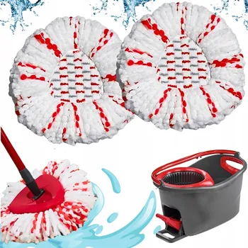 mop 3x NÁHRADNÍ HLAVA / NÁSTAVEC PRO ROTAČNÍ MOP VILEDA TURBO NOVÝ MODEL 3v1 MOP