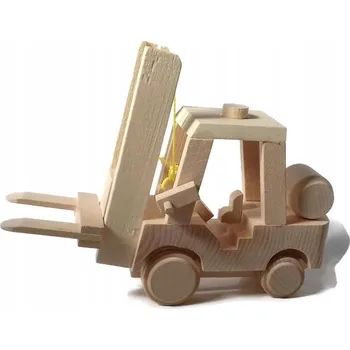 Dřevěná hračka Vysokozdvižný vozík HRAČKA EDUKAČNÍ Montessori