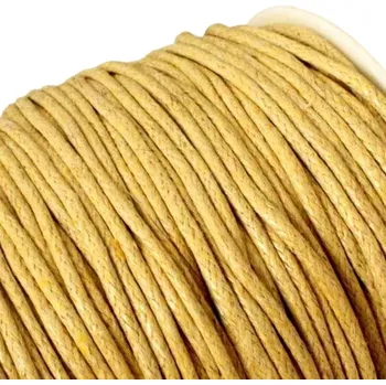 Bavlněná šňůrka 1,5mm okrová - 1 m