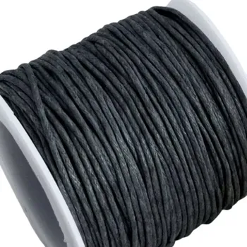 Bavlněná šňůrka 0,8mm tmavě šedá - 1 m