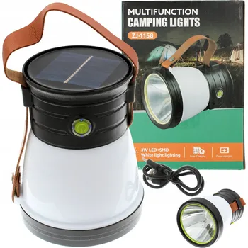Svítilna LED Svítilna PowerBank USB Kempingová Solární