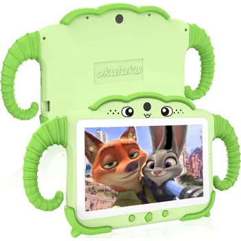 Tablet Tablet OKULAKU pro děti, grafický, kreslení, vzdělávací, 7", 2 GB / 64 GB, zelený