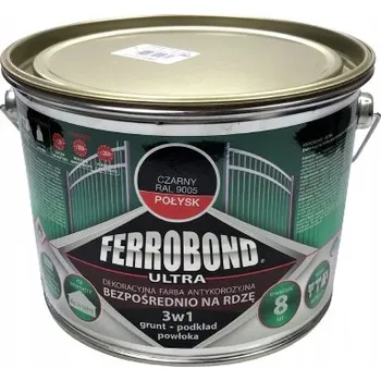 barva na kov Barva barva na rez 3v1 Ferrobond Ultra RAL9005 ČERNÁ lesklá 2,5 L