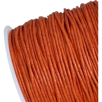 Bavlněná šňůrka 0,8 mm oranžová - 5 m