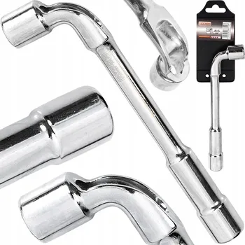 Klíč OBOUSTRANNÝ TRUBKOVÝ KLÍČ TYPU L, ŠESTIHRANNÝ, LEŠTĚNÝ, CHROMOVANÝ, ROBUSTNÍ 12 MM