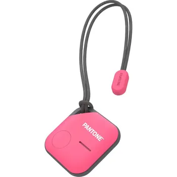 Lokátor Lokalizační klíčenka PANTONE s certifikací Apple Find My + poutko - růžová