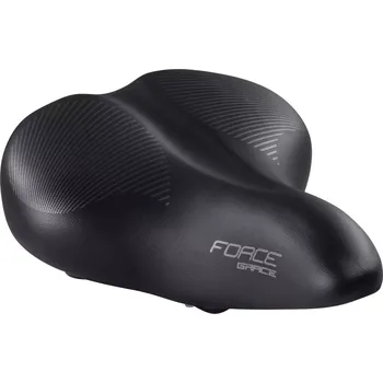 Sedlo na kolo sedlo FORCE GRACE UNI s pružinou, černé