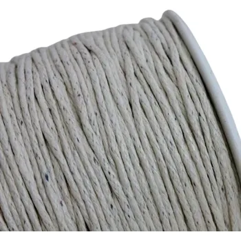 Bavlněná šňůrka 1,5mm béžová - 5 m