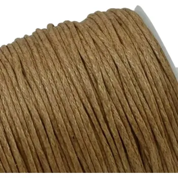 Bavlněná šňůrka 0,8 mm světle hnědá - 1 m