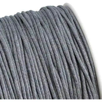 Bavlněná šňůrka 1,5mm šedá - 5 m
