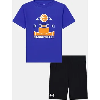 Chlapecký set Under Armour UA BASKETBALL SS SHORT S UASII1PE-404 Modrá 5-6YR
