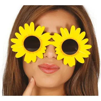 Karnevalový doplněk Fiestas Guirca Párty brýle Sedmikrásky žluté