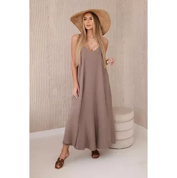 Dámské šaty Kesi Dámské šaty Mušelín 7088534-4 hnědá (univerzální )