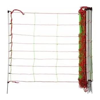 Ohradníková síť pro ovce Horizont 50 m x 90 cm červeno-zelená