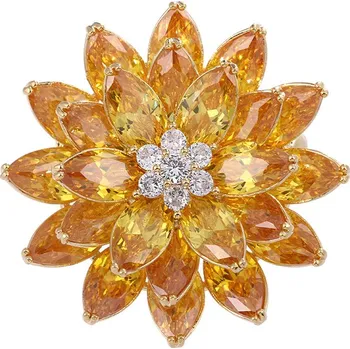 Brož Gaira® Brož Květ 312197, Barva žlutá