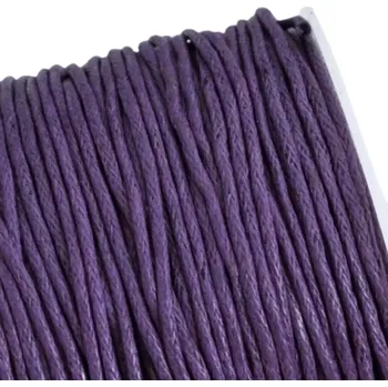 Bavlněná šňůrka 1 mm tmavě fialová - 1 m