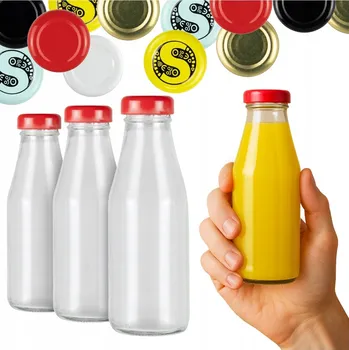 Láhev Skleněná láhev Bimberek 200 ml bezbarvá, 10 ks