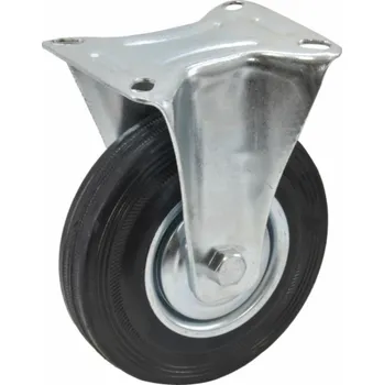 Pojezdové kolečko AWTools PEVNÉ KOLO S ČERNOU PRYŽOU 160mm