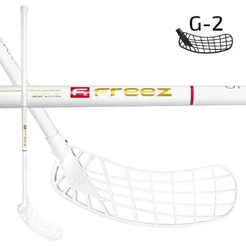 Florbalová hůl Freez Spear 27 white-gold MB vel. 98cm (=109cm) levá kulatá (levá ruka dole)