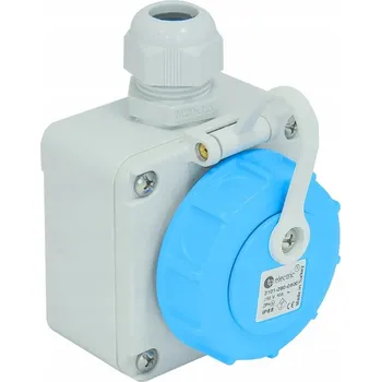 Elektrická zásuvka Elektrická Zásuvka hermetická TPelectric šedá