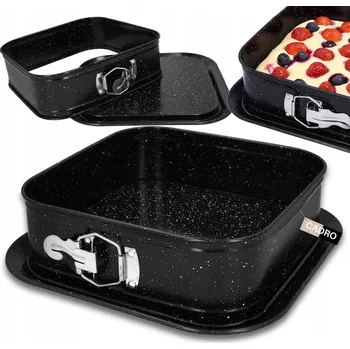 Nádoba na pečení Plech na pečení, čtvercová forma forma na dort , 27,5 cm, uhlíková ocel