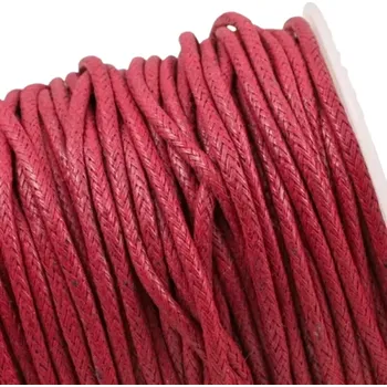 Bavlněná šňůrka 2mm červená - 5 m