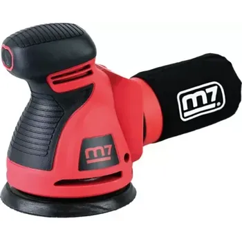 excentrická bruska Bezuhlíková aku excentrická bruska Mighty Seven M7 DOS-501 - 18V, 125mm, 1.23kg, bez akumulátoru a nabíječky