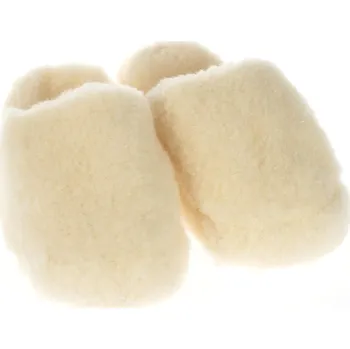 Pánská zdravotní obuv BabičkaOvečková.cz Barefoot pantofle Big Foot z ovčí vlny merino přírodní, Velikost EU 45 - 46