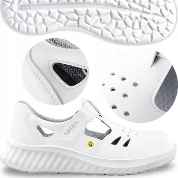 Pracovní obuv Pracovní Sandály Bezpečnostní BOZP LEHKÉ PRODYŠNÉ POHODLNÉ Letní 39